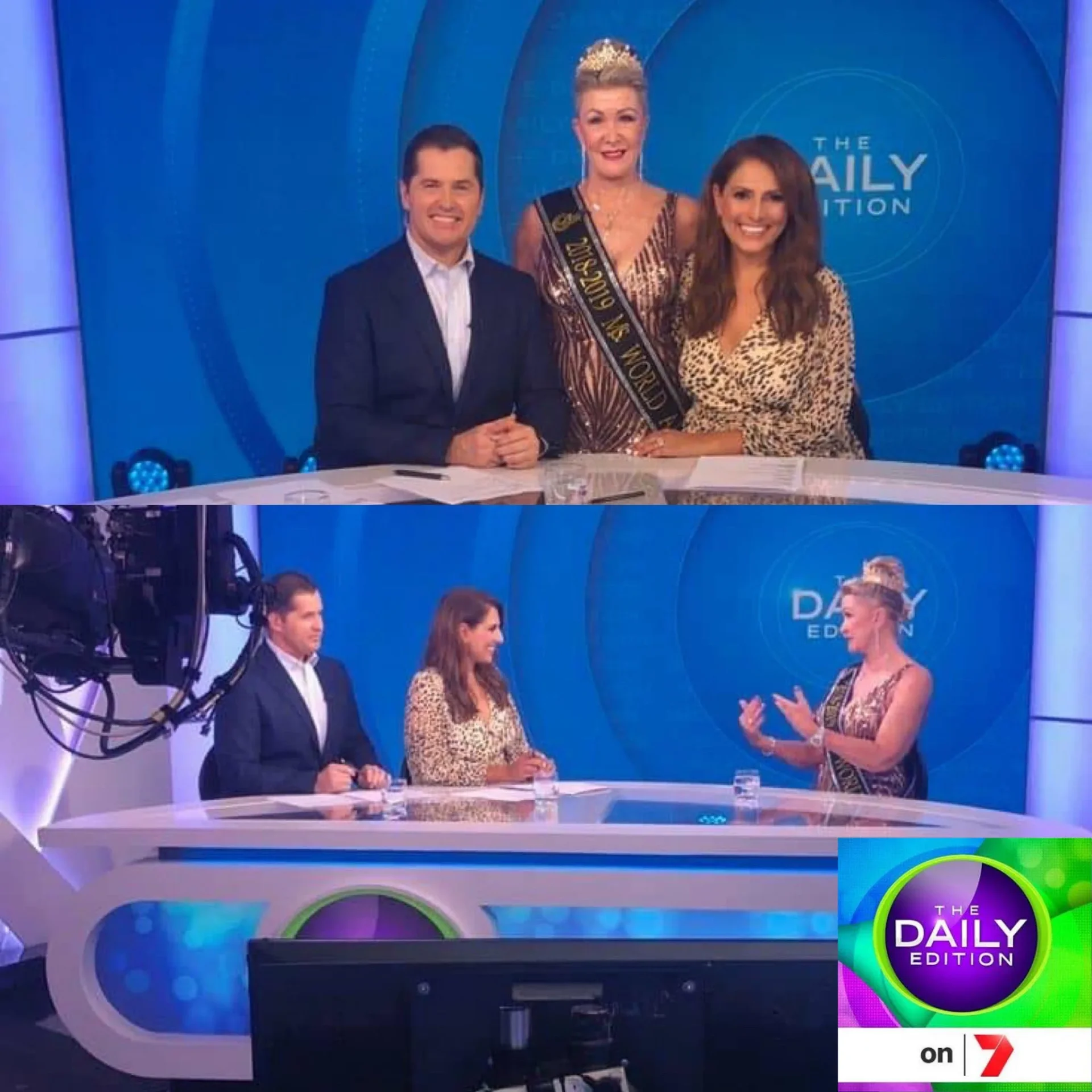 Robbie Canner appears live at the desk on Channel 7's The Daily Edition | February 2020