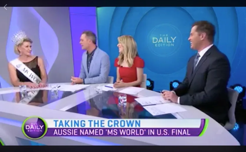 Robbie Canner appears live at the desk on Channel 7's The Daily Edition | July 2018