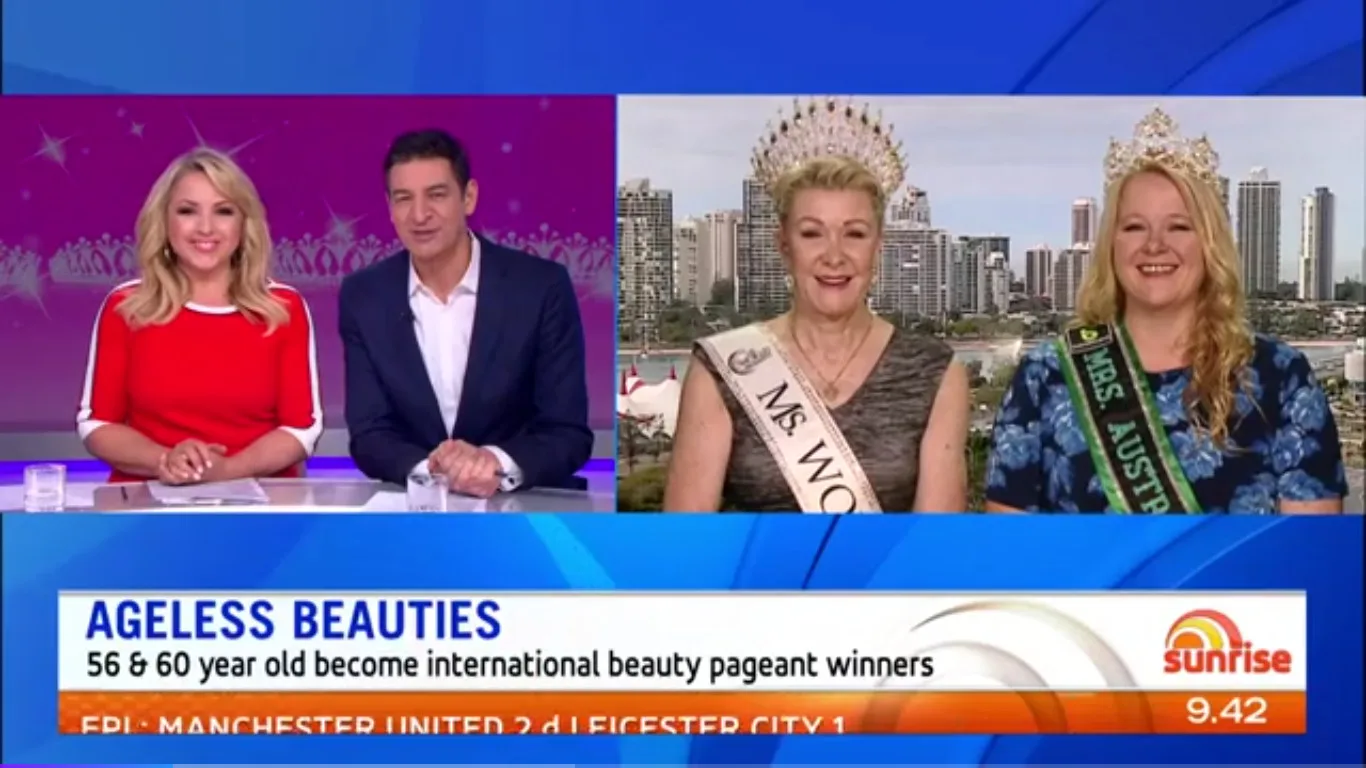 Weekend Sunrise (11 August, 2018) Ageless Beauties 56 and 60 year old become international beauty pageant winners
